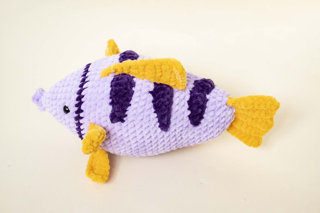 Jucarie din fir plusat - Peste - jucării și echipamente pentru copii - plușuri - figurine de pluș - Artynos.ro