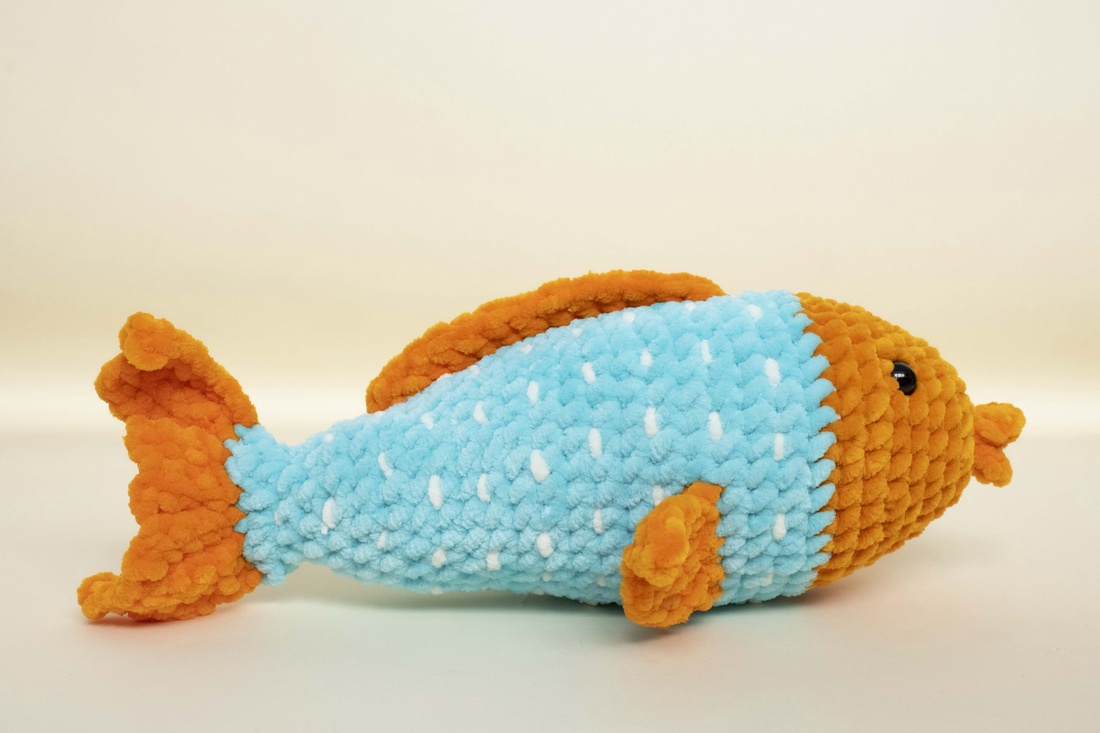 Jucarie din fir plusat - Peste - jucării și echipamente pentru copii - plușuri - figurine de pluș - Artynos.ro