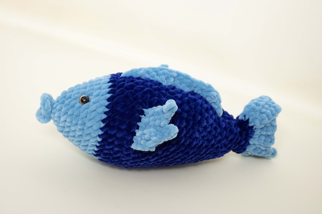 Jucarie din fir plusat - Peste - jucării și echipamente pentru copii - plușuri - figurine de pluș - Artynos.ro