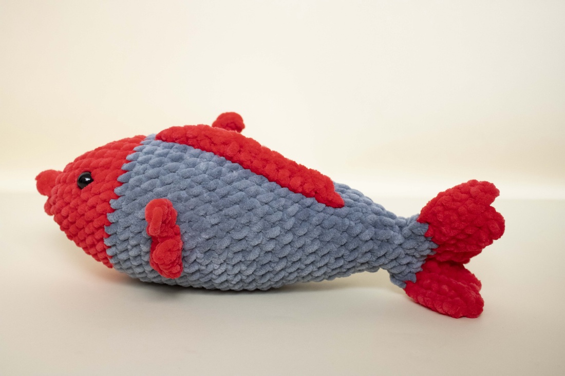 Jucarie din fir plusat - Peste - jucării și echipamente pentru copii - plușuri - figurine de pluș - Artynos.ro