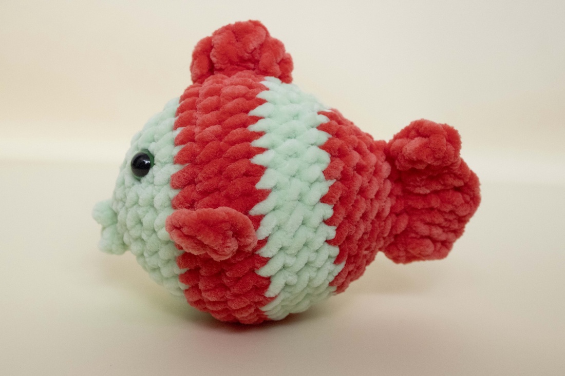 Jucarie din fir plusat - Peste - jucării și echipamente pentru copii - plușuri - figurine de pluș - Artynos.ro