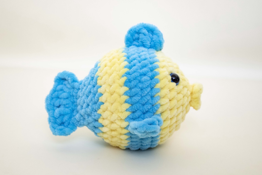 Jucarie din fir plusat - Peste - jucării și echipamente pentru copii - plușuri - figurine de pluș - Artynos.ro