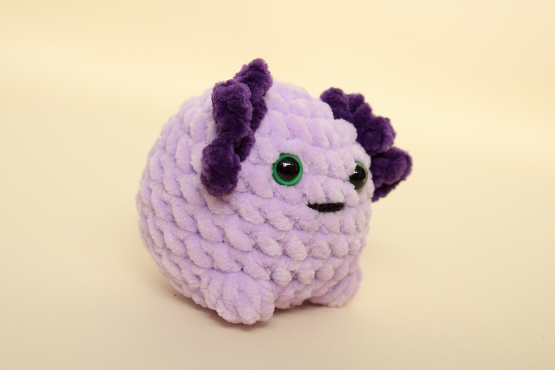 Jucarie din fir plusat - Axolotl mic - jucării și echipamente pentru copii - plușuri - figurine de pluș - Artynos.ro