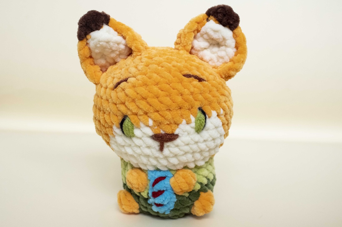 Jucarie din fir plusat - Nick (Zootopia) crosetat - jucării și echipamente pentru copii - plușuri - figurine de pluș - Artynos.ro