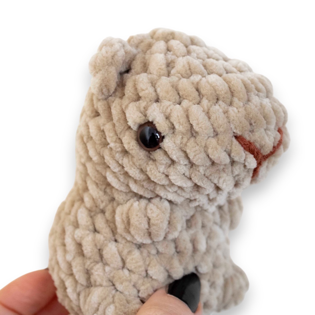Jucarie din fir plusat - Capibara mica - jucării și echipamente pentru copii - plușuri - figurine de pluș - Artynos.ro