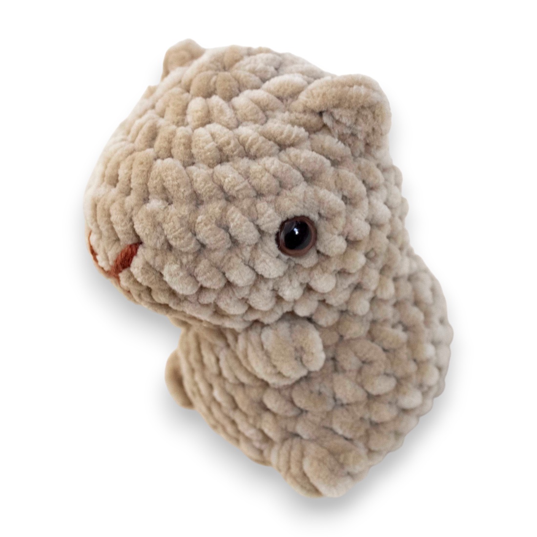 Jucarie din fir plusat - Capibara mica - jucării și echipamente pentru copii - plușuri - figurine de pluș - Artynos.ro