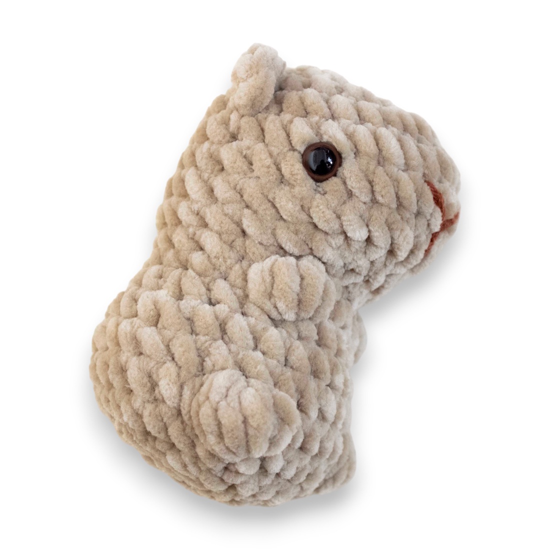 Jucarie din fir plusat - Capibara mica - jucării și echipamente pentru copii - plușuri - figurine de pluș - Artynos.ro