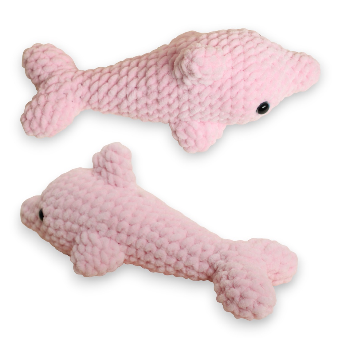 Jucarie din fir plusat - Delfin crosetat - jucării și echipamente pentru copii - plușuri - figurine de pluș - Artynos.ro