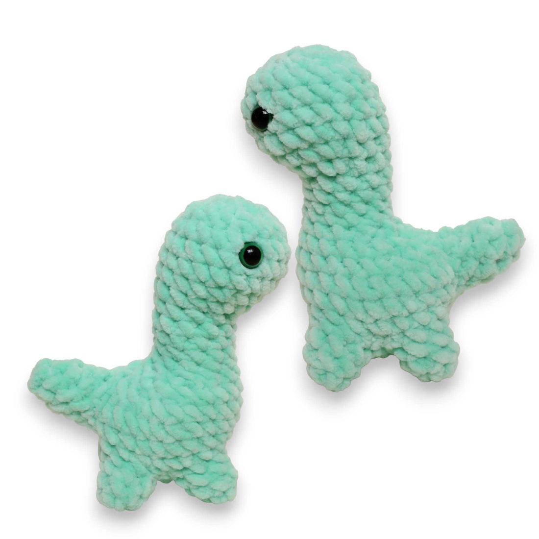 Jucarie din fir plusat - Dinozaur Brachiosaurus crosetat - jucării și echipamente pentru copii - plușuri - figurine de pluș - Artynos.ro