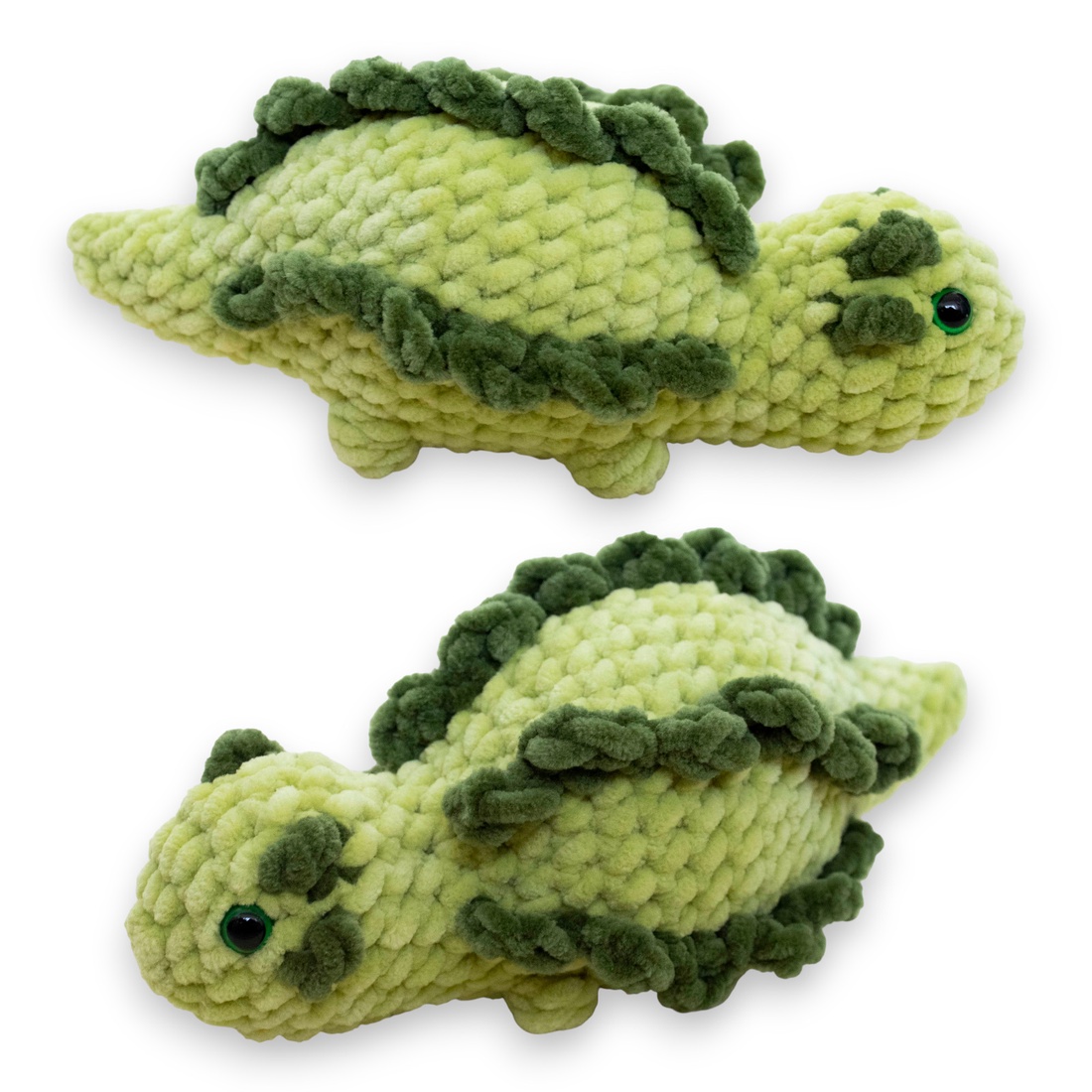 Jucarie din fir plusat - Dinozaur crosetat - jucării și echipamente pentru copii - plușuri - figurine de pluș - Artynos.ro