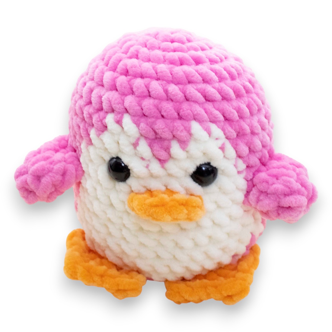 Jucarie din fir plusat - Pinguin roz - jucării și echipamente pentru copii - plușuri - păsări de pluș - Artynos.ro