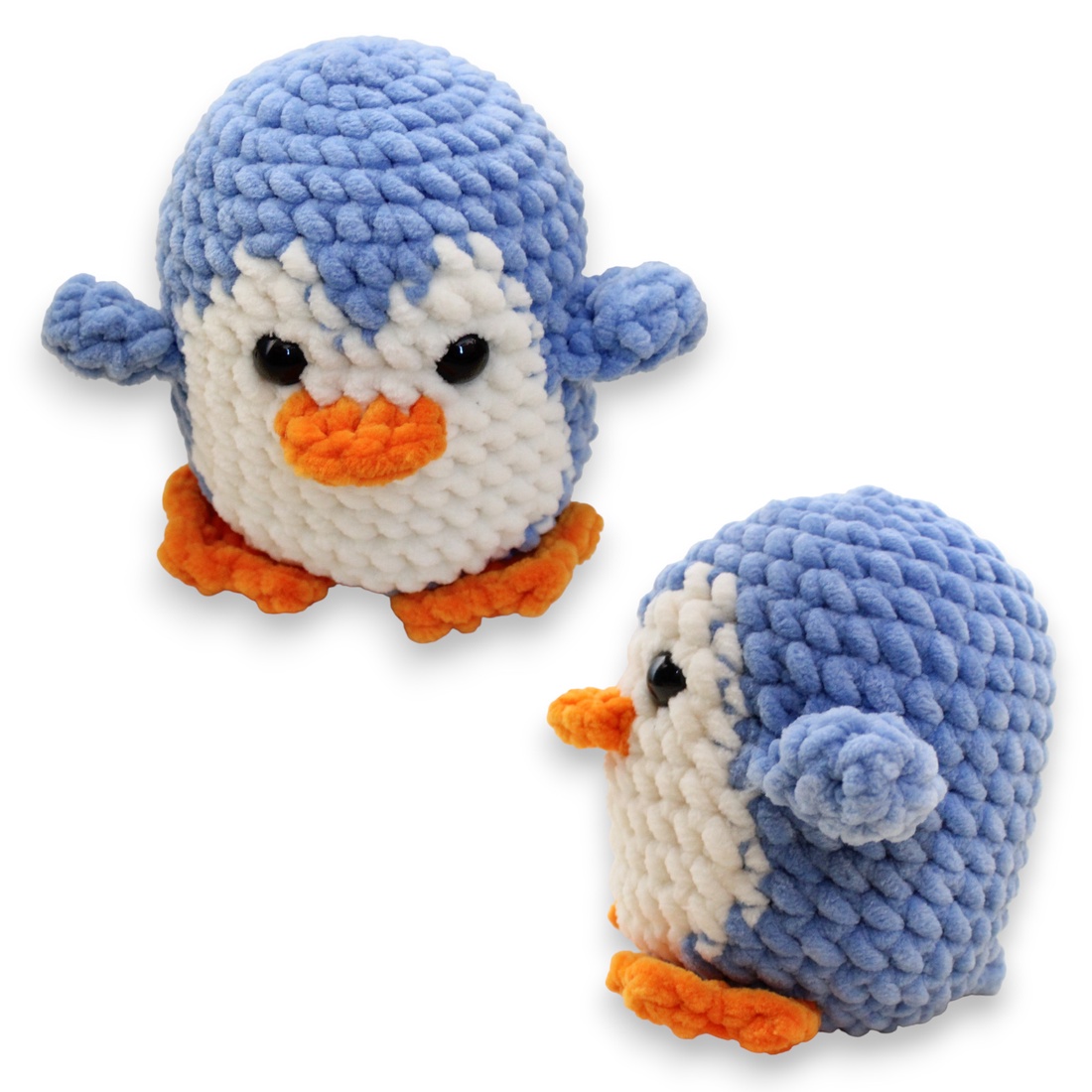 Jucarie din fir plusat - Pinguin bleo - jucării și echipamente pentru copii - plușuri - păsări de pluș - Artynos.ro