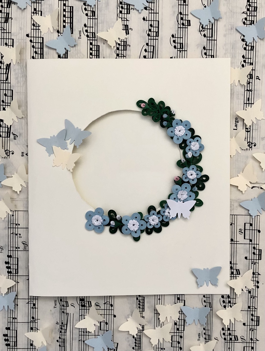 Felicitare Quilling Coroniță Florală - casă & stil de viață - papetărie de hârtie - invitații, felicitări - Artynos.ro Felicitare Quilling Coroniță Florală - casă & stil de viață - papetărie de hârtie - invitații, felicitări - Artynos.ro