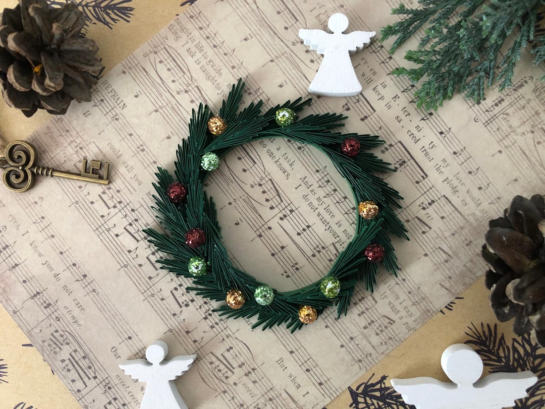 Coroniță de Crăciun  - accesorii de crăciun - cadouri de crăciun - felicitări de crăciun, felicitări - Artynos.ro