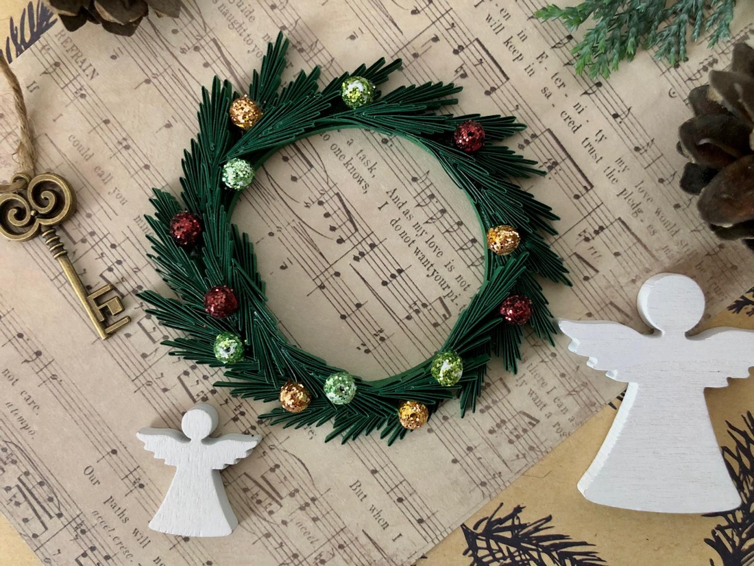 Coroniță de Crăciun  - accesorii de crăciun - cadouri de crăciun - felicitări de crăciun, felicitări - Artynos.ro