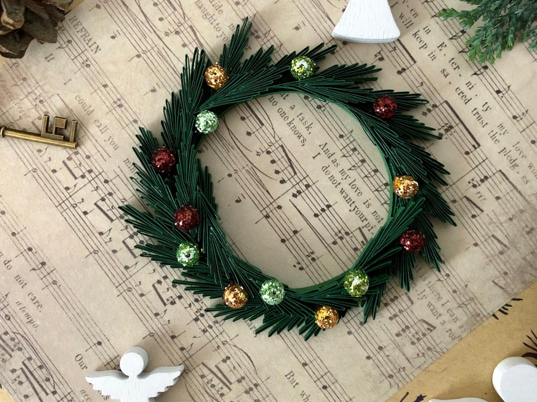 Coroniță de Crăciun  - accesorii de crăciun - cadouri de crăciun - felicitări de crăciun, felicitări - Artynos.ro