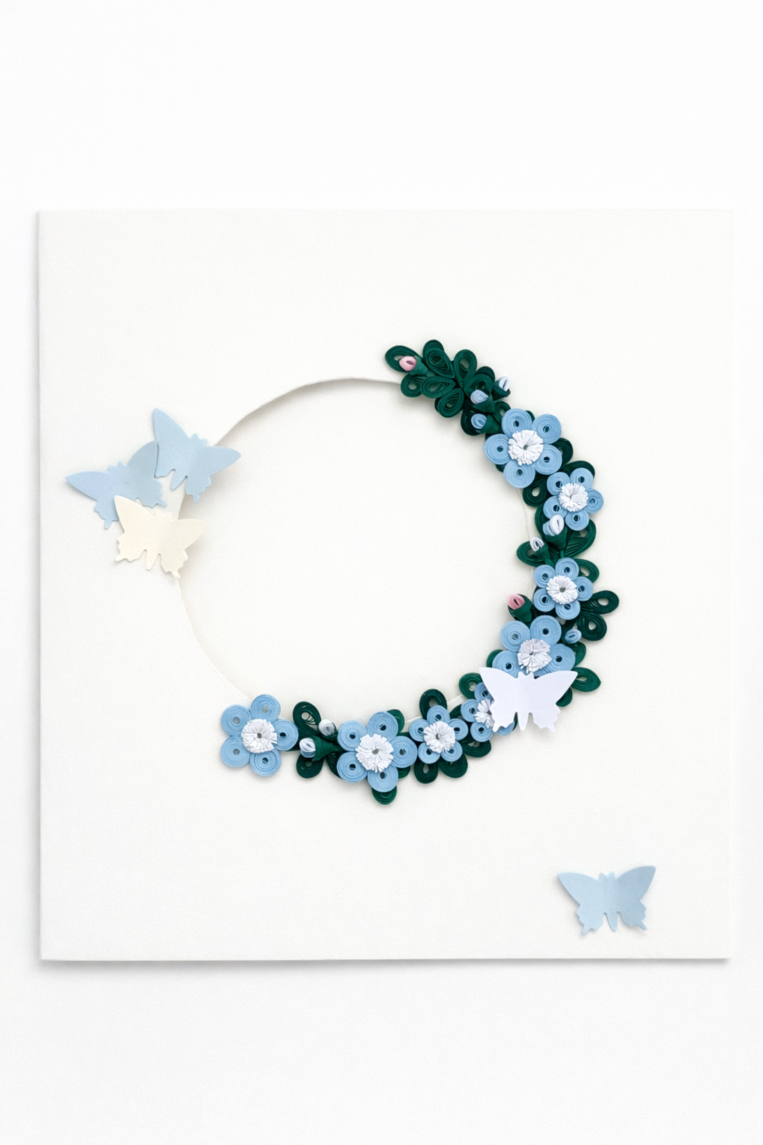 Felicitare Quilling Coroniță Florală - casă & stil de viață - produse de papetărie - invitații, felicitări - Artynos.ro