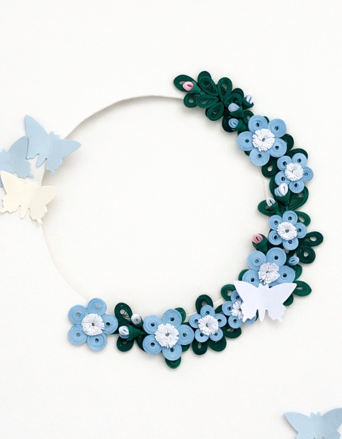 Felicitare Quilling Coroniță Florală - casă & stil de viață - produse de papetărie - invitații, felicitări - Artynos.ro