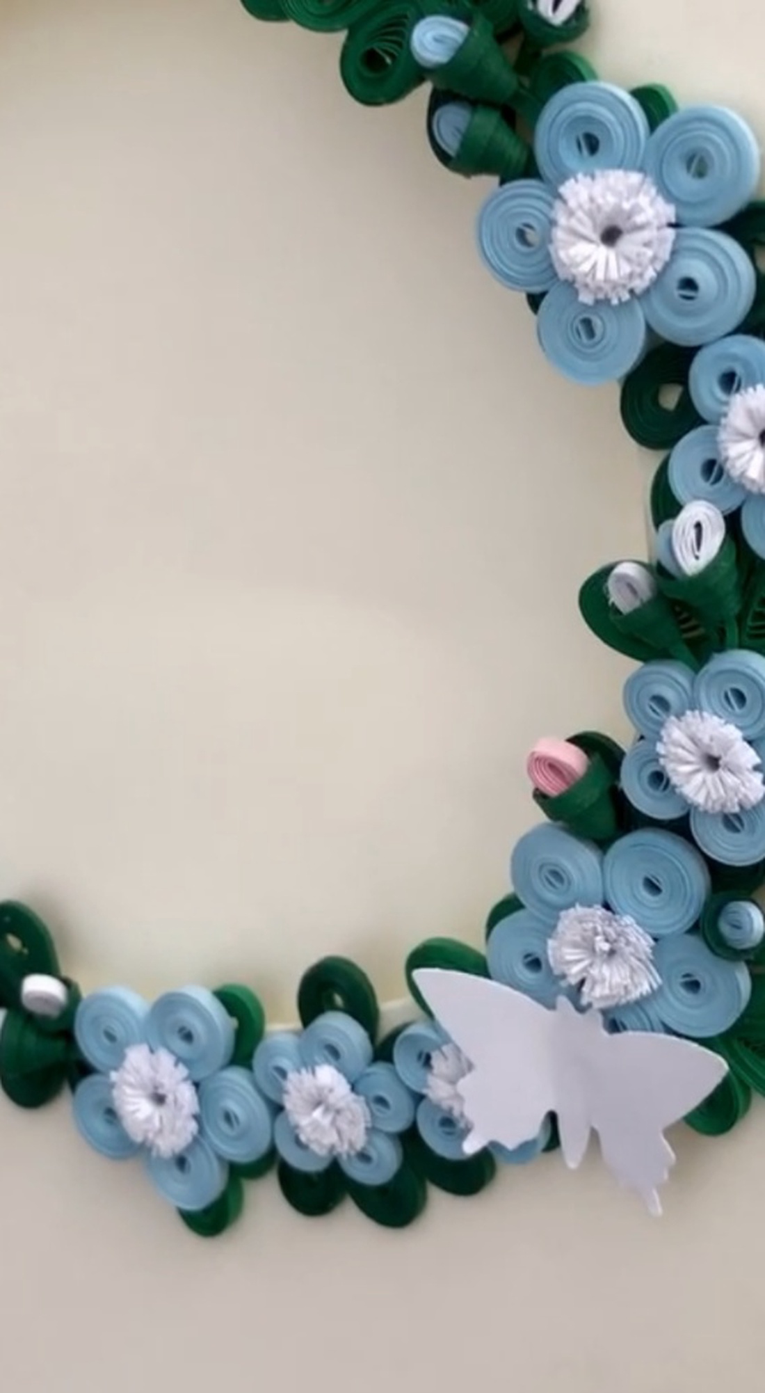 Felicitare Quilling Coroniță Florală - casă & stil de viață - produse de papetărie - invitații, felicitări - Artynos.ro