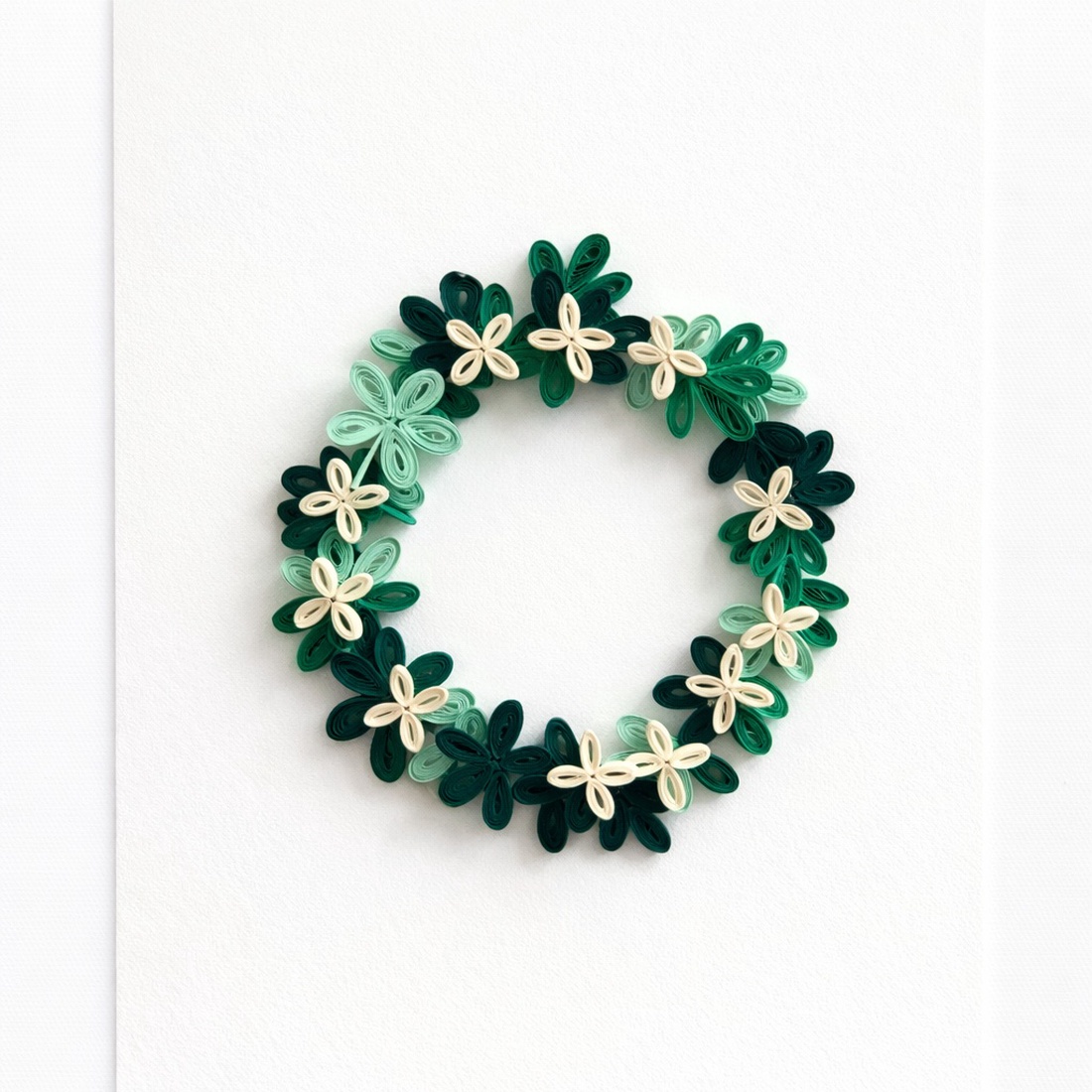 Felicitare Quilling Coroniță Florală - casă & stil de viață - produse de papetărie - invitații, felicitări - Artynos.ro