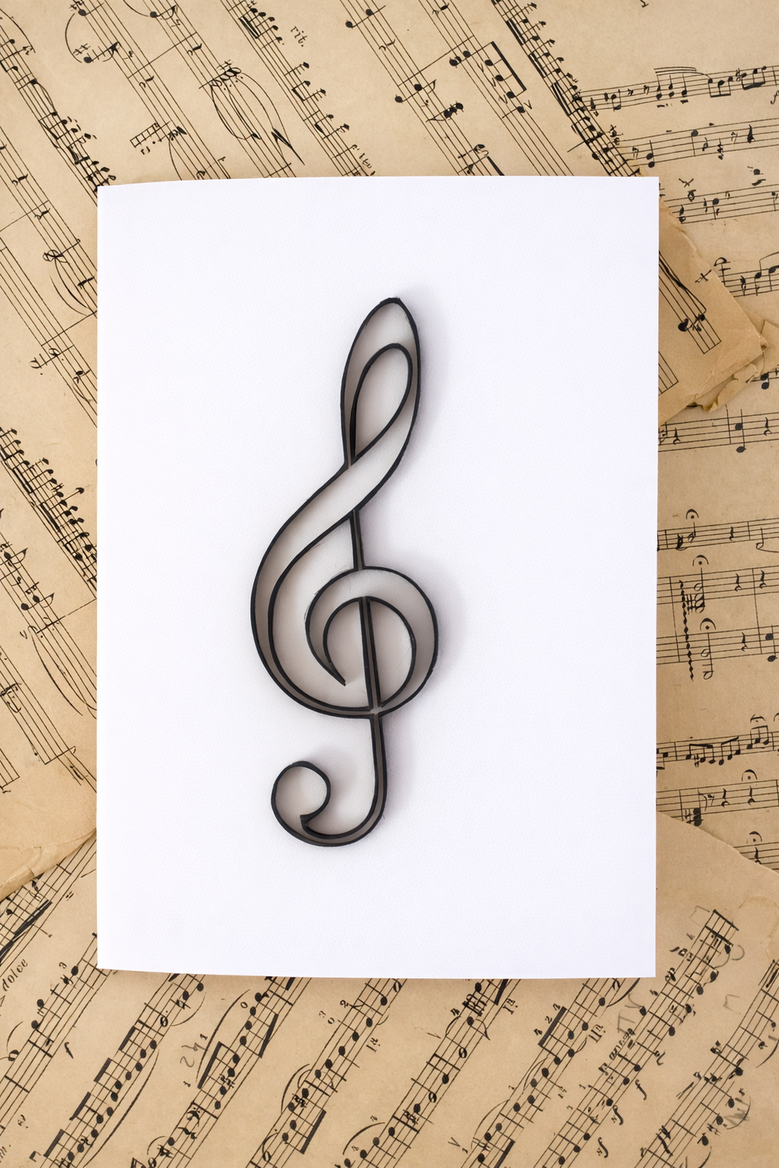 Felicitare Quilling Cheia Sol - casă & stil de viață - produse de papetărie - invitații, felicitări - Artynos.ro