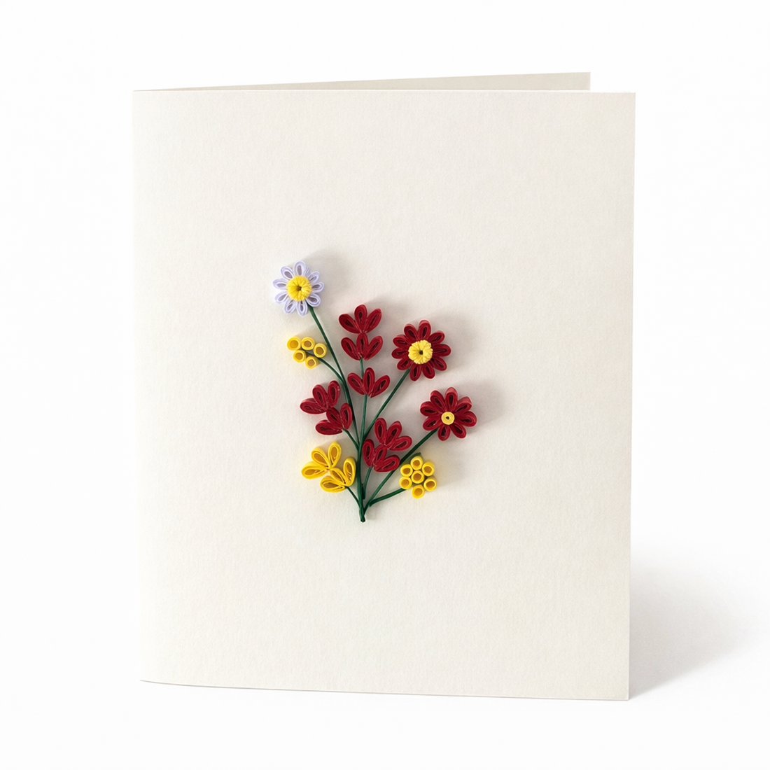 Felicitare Quilling Buchet mic - casă & stil de viață - produse de papetărie - invitații, felicitări - Artynos.ro