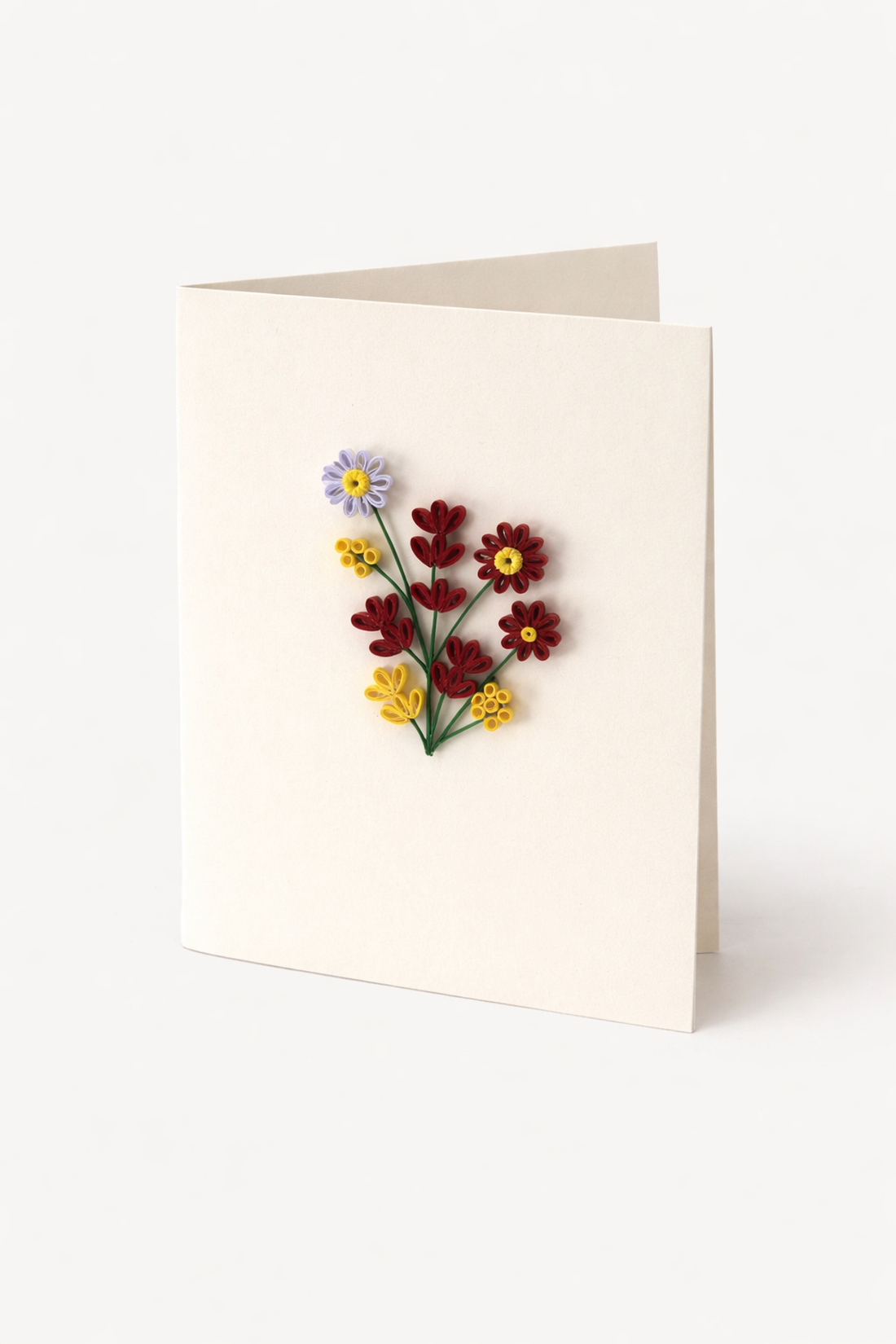 Felicitare Quilling Buchet mic - casă & stil de viață - produse de papetărie - invitații, felicitări - Artynos.ro