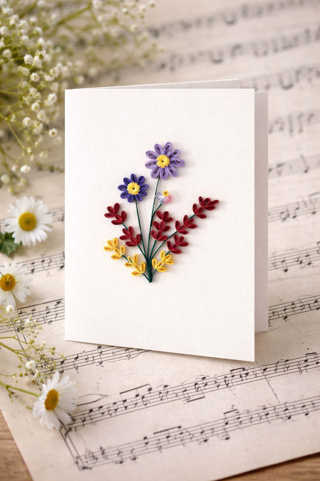 Felicitare Quilling Armonie - casă & stil de viață - produse de papetărie - invitații, felicitări - Artynos.ro