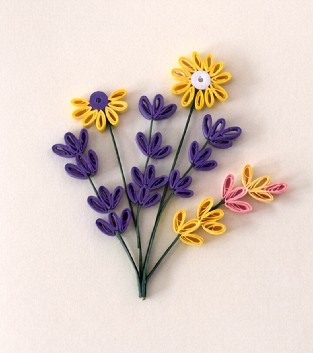 Felicitare Quilling Gânduri înflorite - casă & stil de viață - produse de papetărie - invitații, felicitări - Artynos.ro