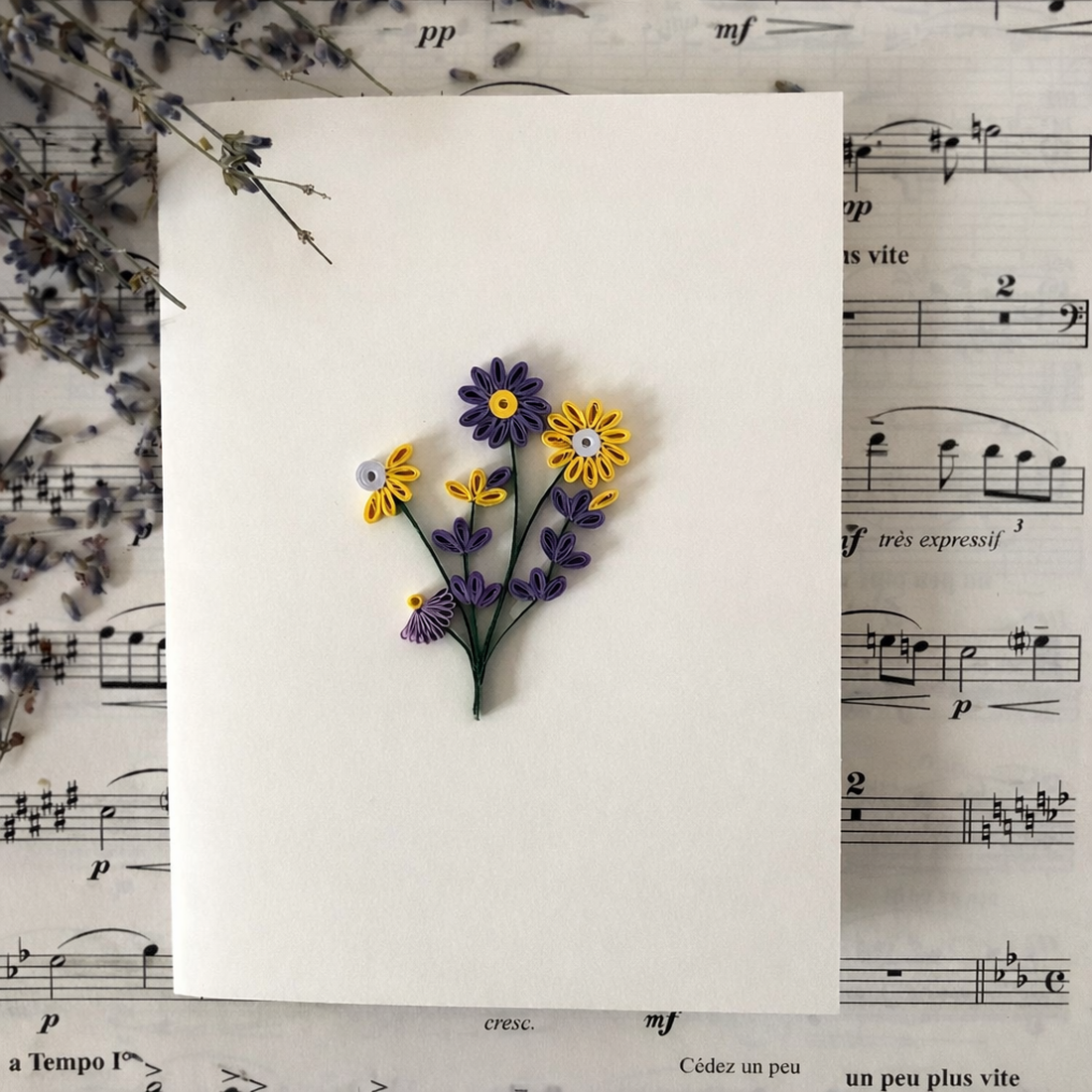 Felicitare Quilling Gând - casă & stil de viață - produse de papetărie - invitații, felicitări - Artynos.ro