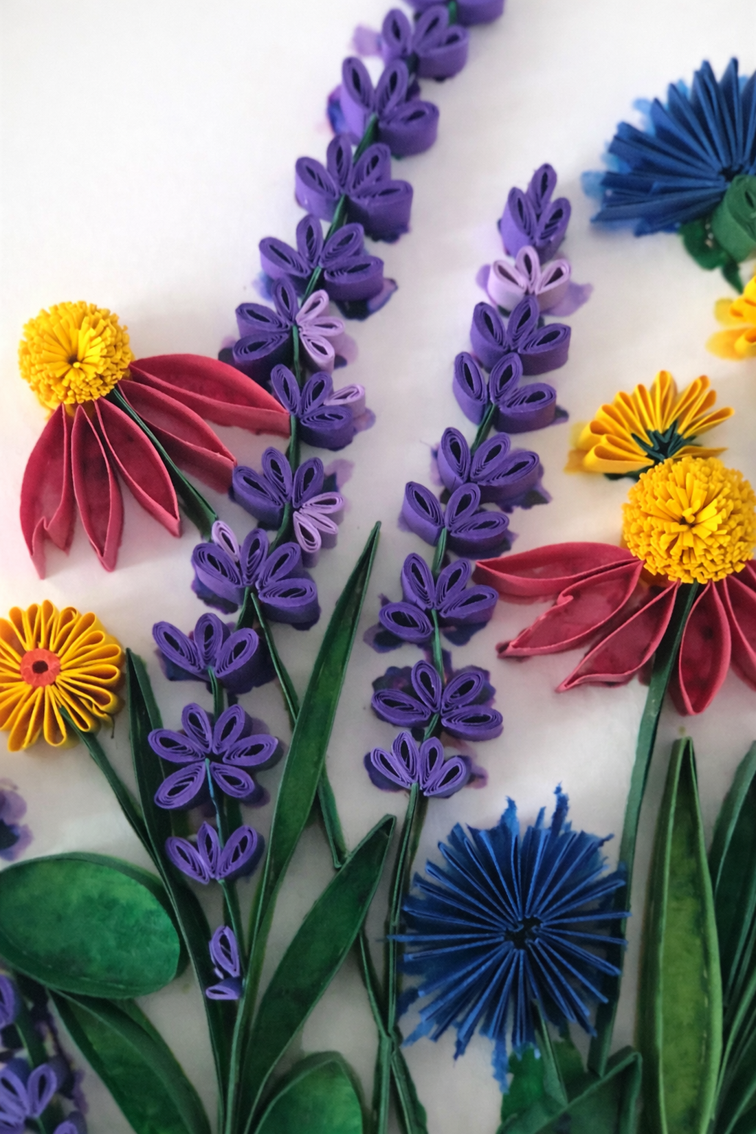 Tablou Quilling Handmade - Flori de vară - casă & stil de viață - echipament pentru camera copiilor - tablouri de cameră pentru copii - Artynos.ro