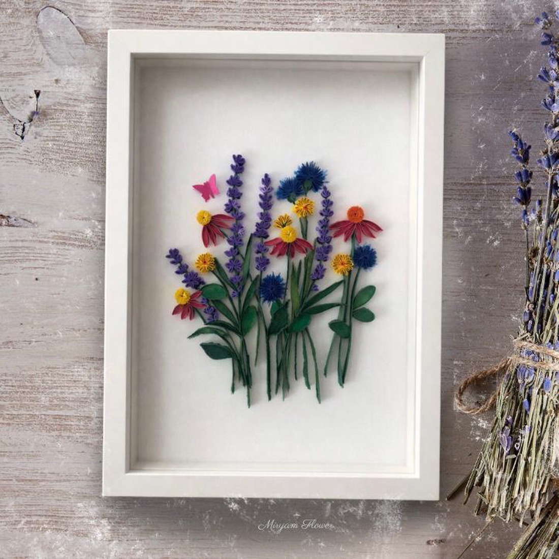 Lucrare Quilling - Flori de vară - casă & stil de viață - echipament pentru camera copiilor - decorațiuni de cameră - Artynos.ro
