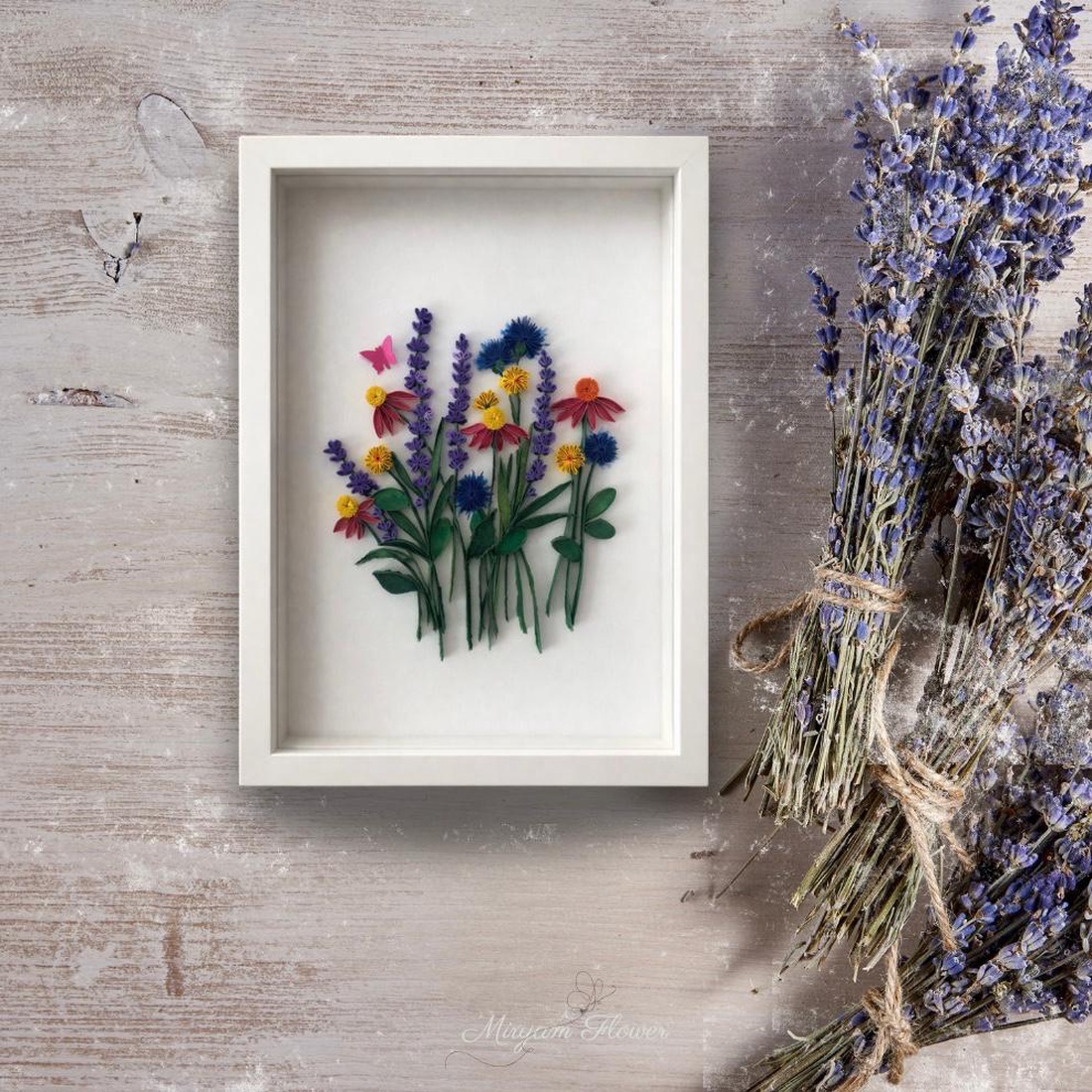 Lucrare Quilling - Flori de vară - casă & stil de viață - echipament pentru camera copiilor - decorațiuni de cameră - Artynos.ro