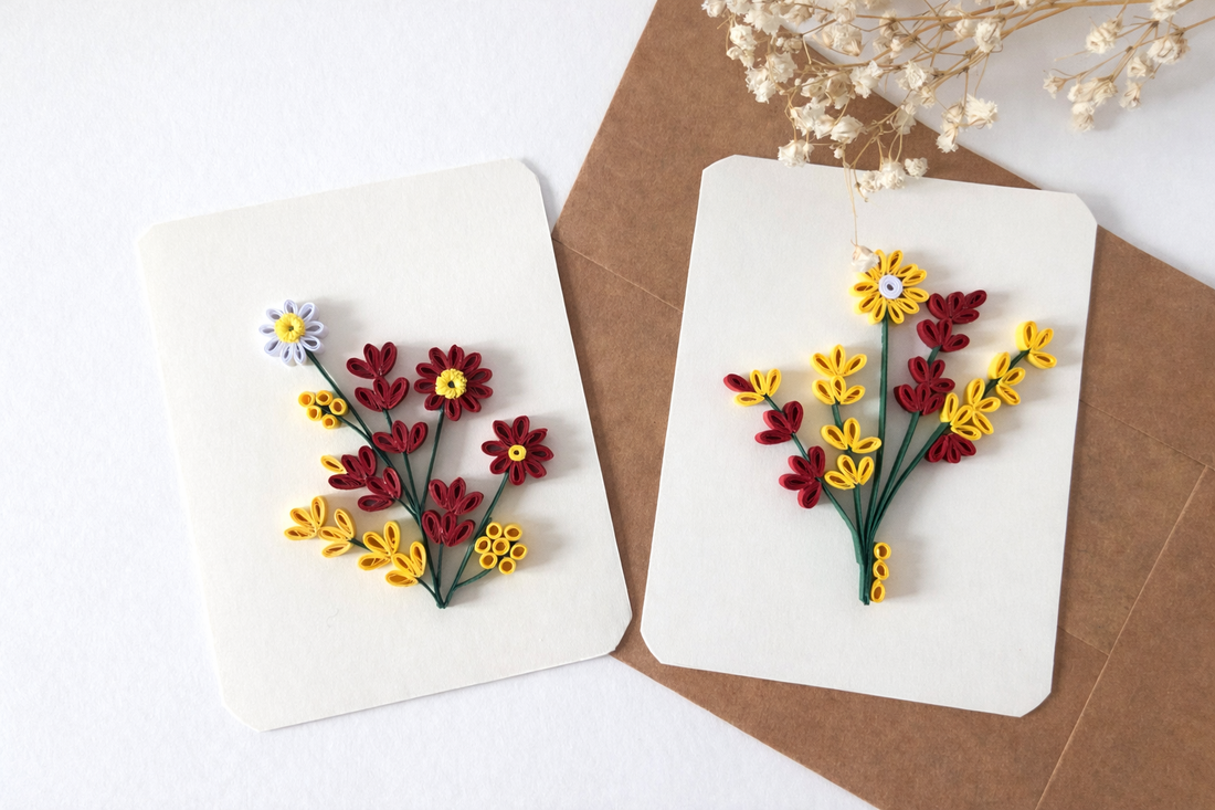 Mini-cartonașe - Primăvară în miniatură - set 2 bucăți - casă & stil de viață - produse de papetărie - cărți poștale - Artynos.ro