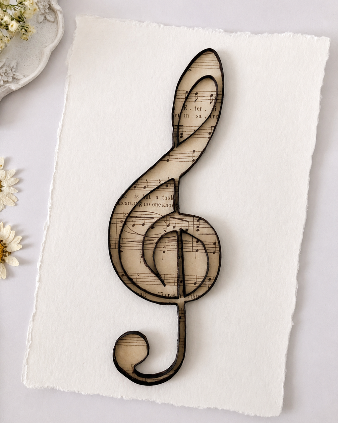 Set două carduri quilling � Cheia Sol - casă & stil de viață - produse de papetărie - invitații, felicitări - Artynos.ro
