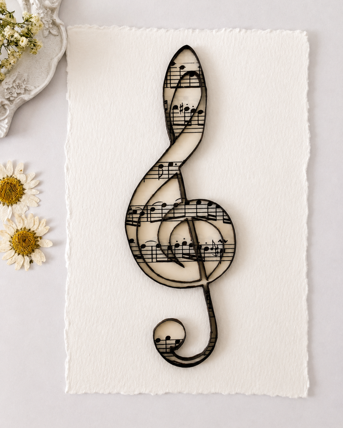 Set două carduri quilling � Cheia Sol - casă & stil de viață - produse de papetărie - invitații, felicitări - Artynos.ro