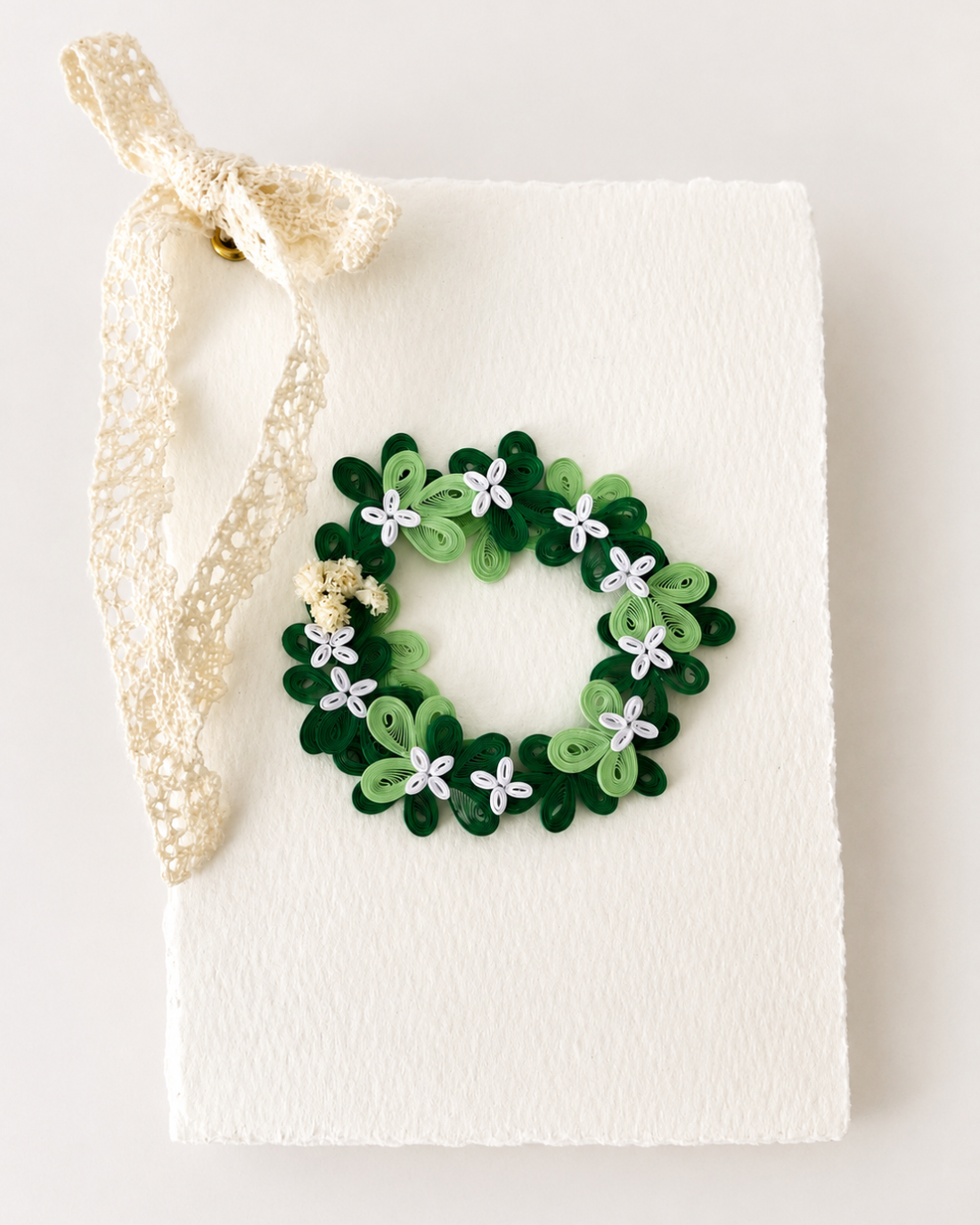 Mini carnețel handmade cu coroniță quilling - casă & stil de viață - produse de papetărie - caiete și jurnale - Artynos.ro