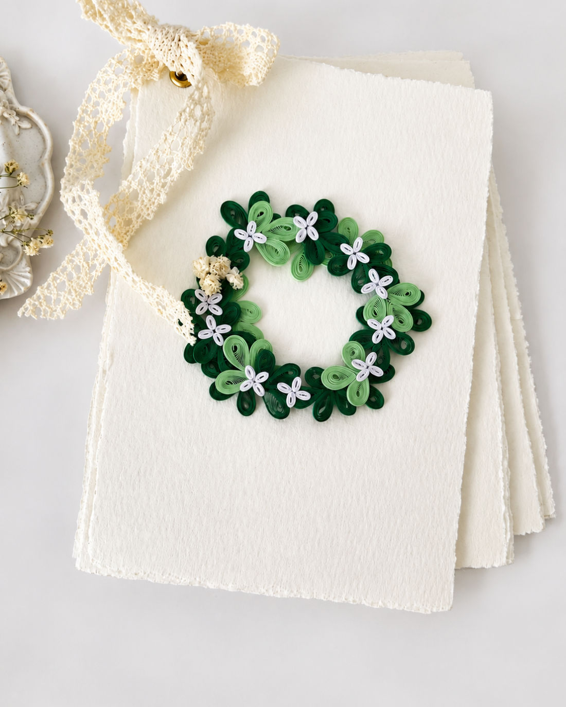 Mini carnețel handmade cu coroniță quilling - casă & stil de viață - produse de papetărie - caiete și jurnale - Artynos.ro