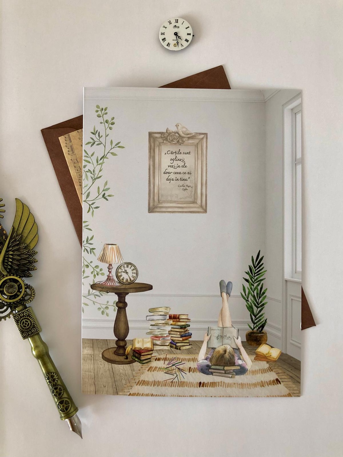 Felicitare, Carte poștală - Colț de luctură - casă & stil de viață - produse de papetărie - invitații, felicitări - Artynos.ro