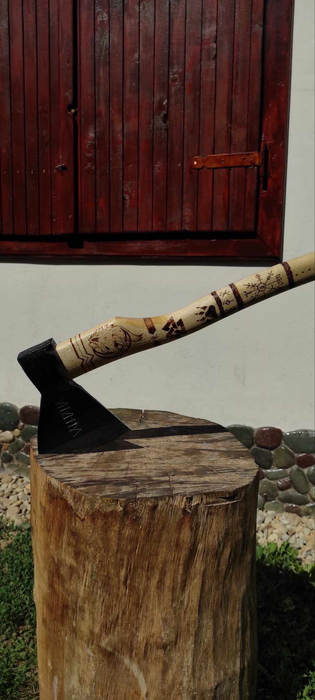 Topor cu temă vikingă - casă & stil de viață - accesorii pentru casă și grădină - decorațiuni exterioare și de grădină - Artynos.ro
