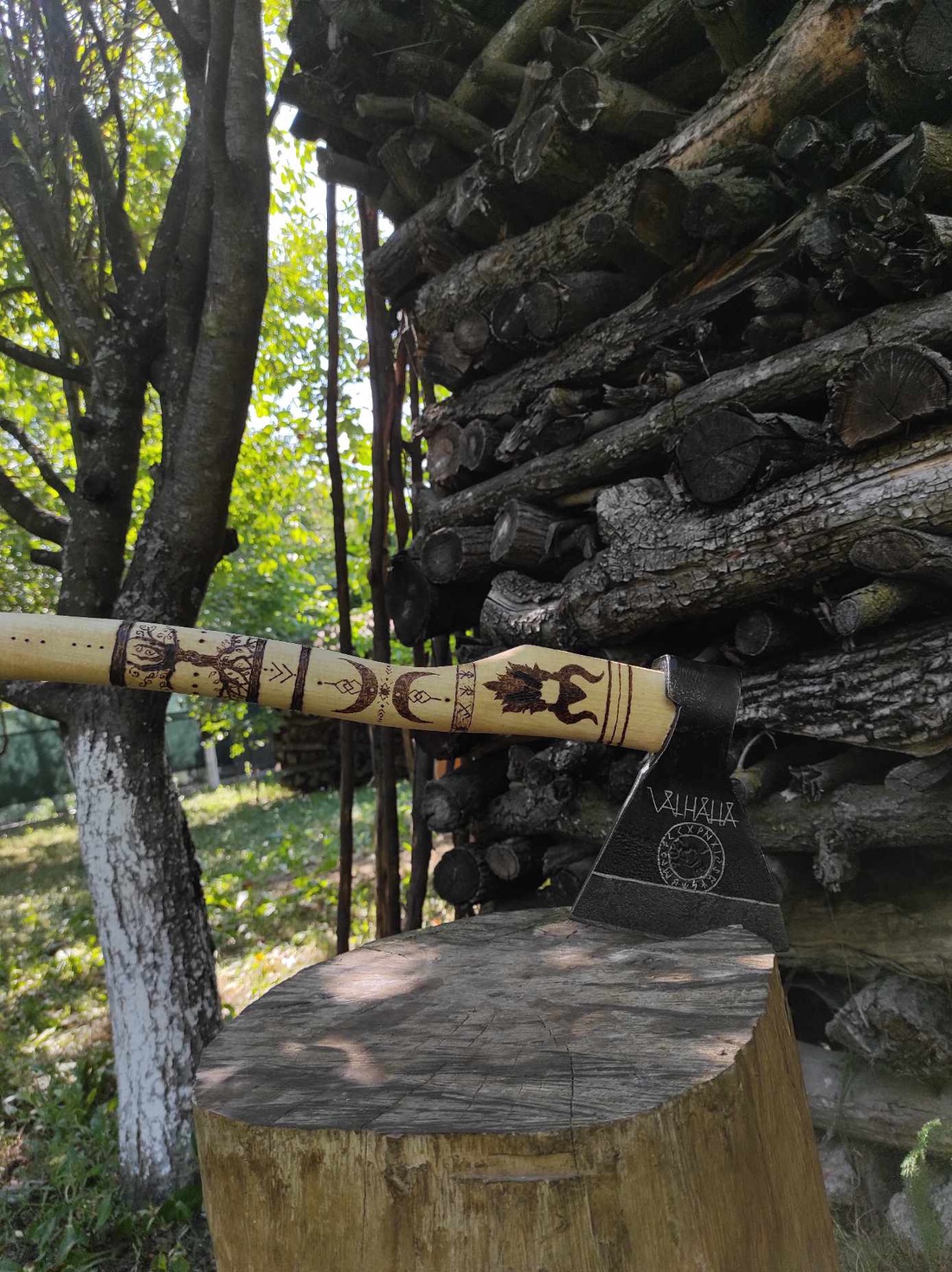 Topor cu temă vikingă - casă & stil de viață - accesorii pentru casă și grădină - decorațiuni exterioare și de grădină - Artynos.ro