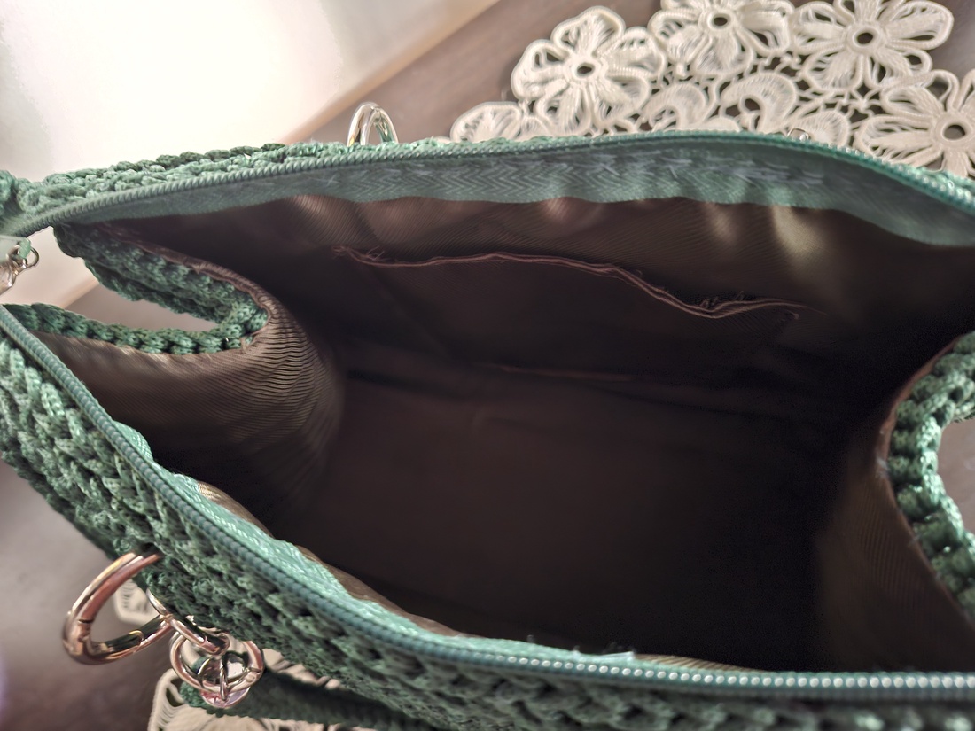 Geanta crosetata - genți și portofele - genți de mână și umăr - geantă crossbody - Artynos.ro