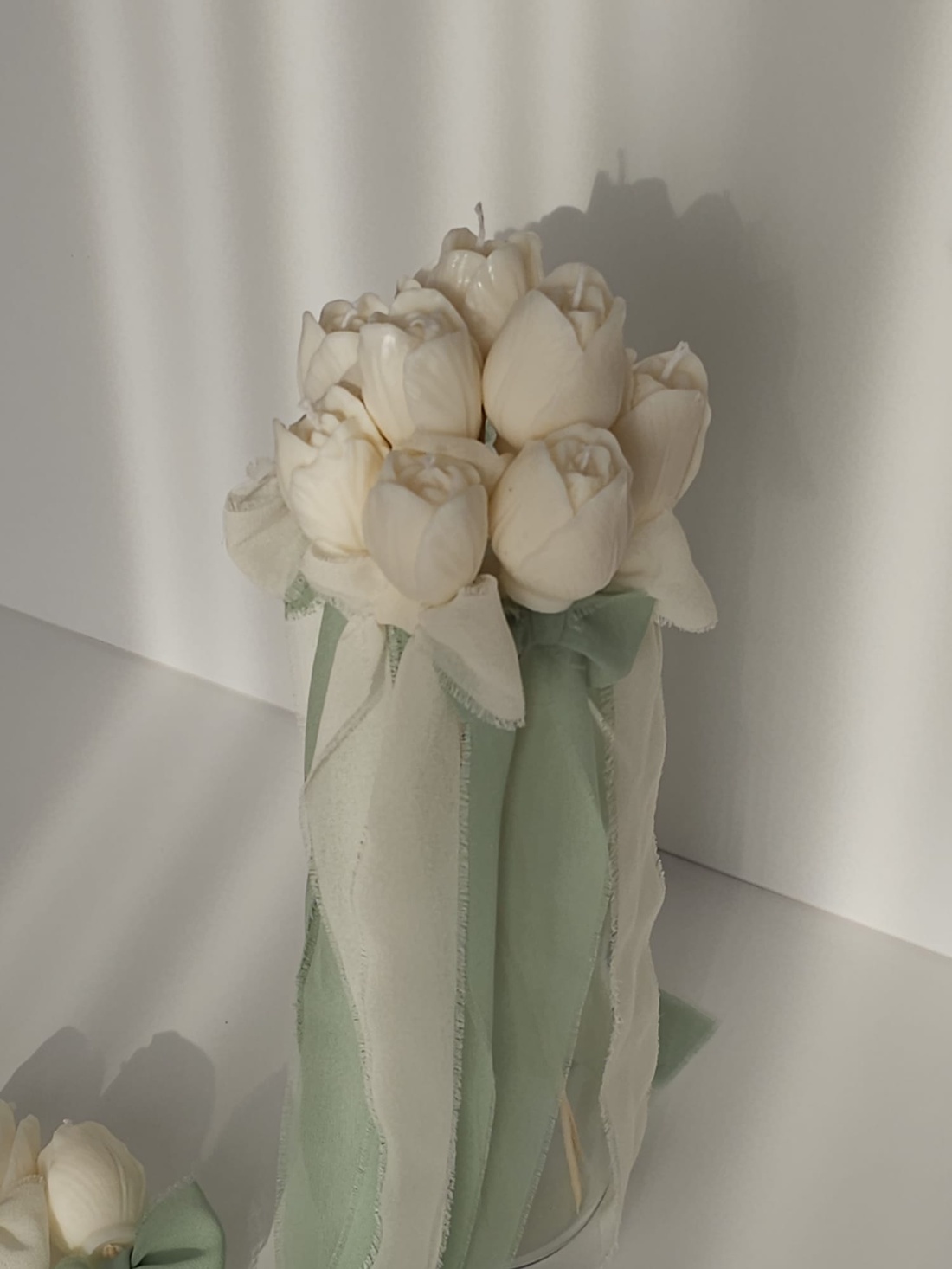 TULIP CANDLE - Set cu 6 lumanari decorative din ceara de soia 100%, parfumate cu aroma Orange - casă & stil de viață - lumânări, parfumuri, arome - lumânări artizanale - Artynos.ro