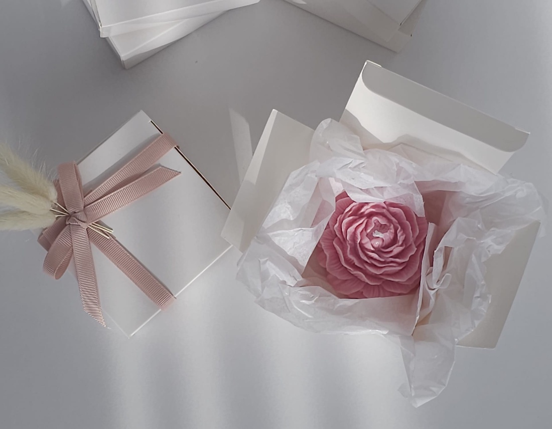 ROSE BOX - lumanare decorativa din ceara de soia 100%, parfumate cu aroma Orange - casă & stil de viață - lumânări, parfumuri, arome - lumânări artizanale - Artynos.ro
