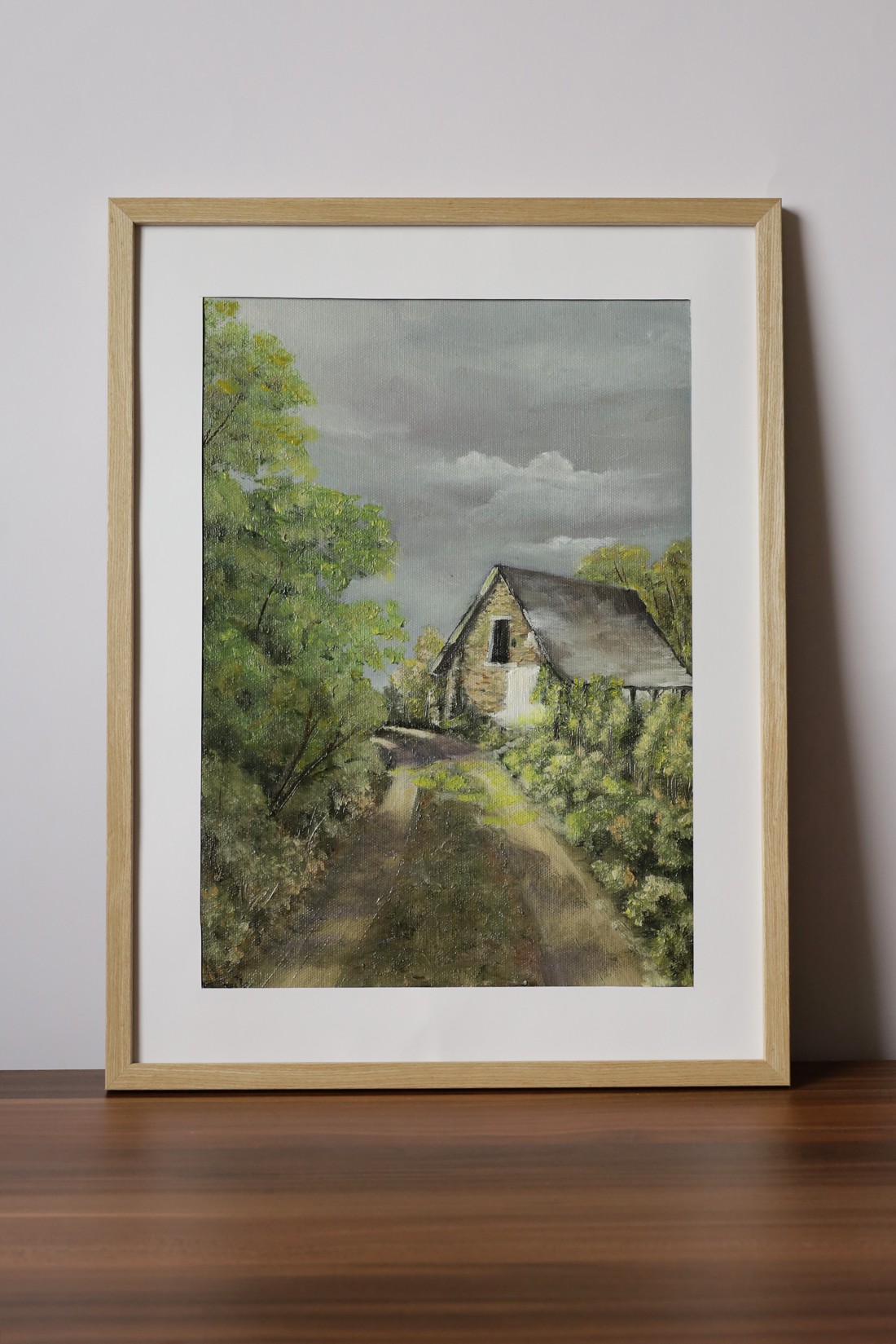 Pictură în ulei, După ploaie - arte vizuale și accesorii  - picturi - pictură în ulei - Artynos.ro