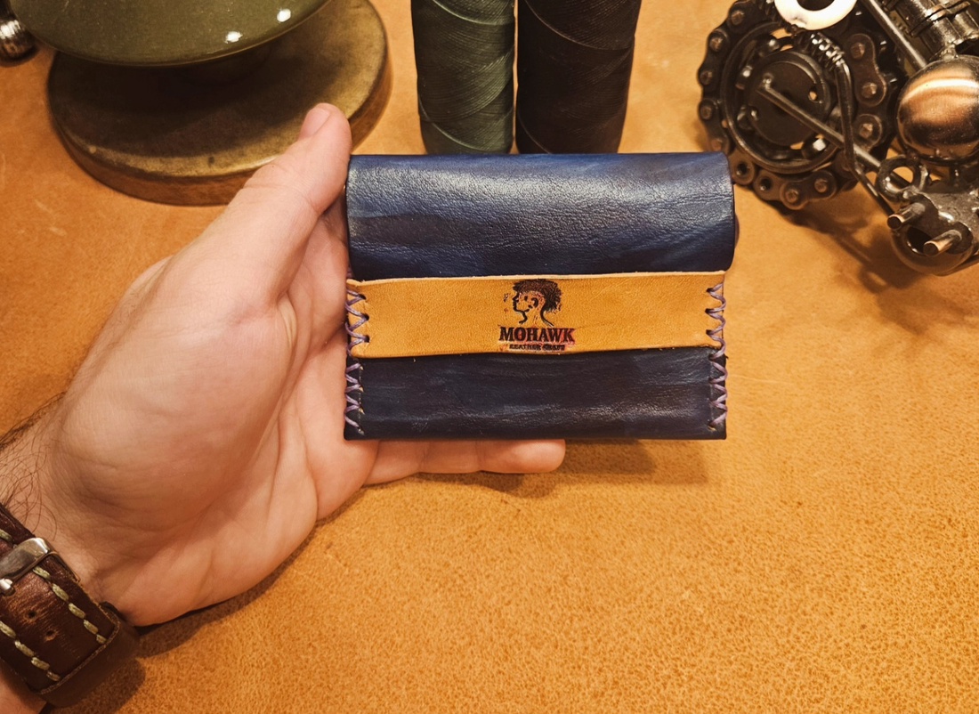 Minimalist Handmade Leather Wallet - genți și portofele - portofele, huse, suporturi - portofele - portofel bărbați - Artynos.ro