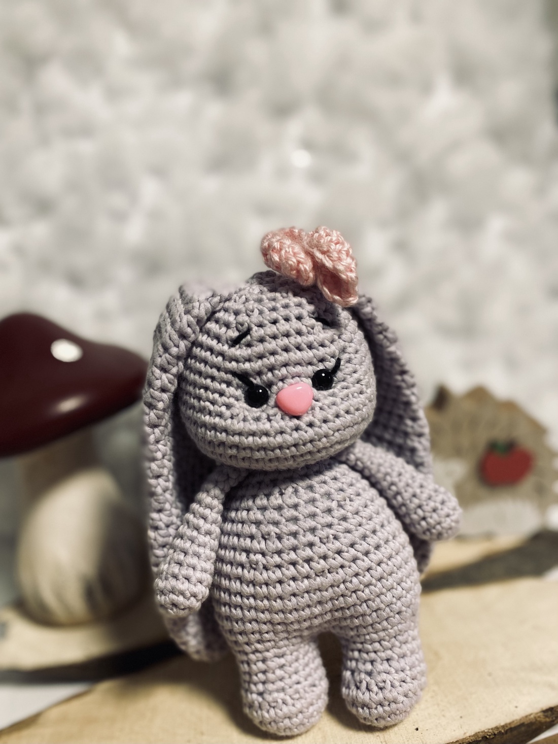 iepuraș amigurumi - jucării și echipamente pentru copii - plușuri - iepure de pluș - Artynos.ro