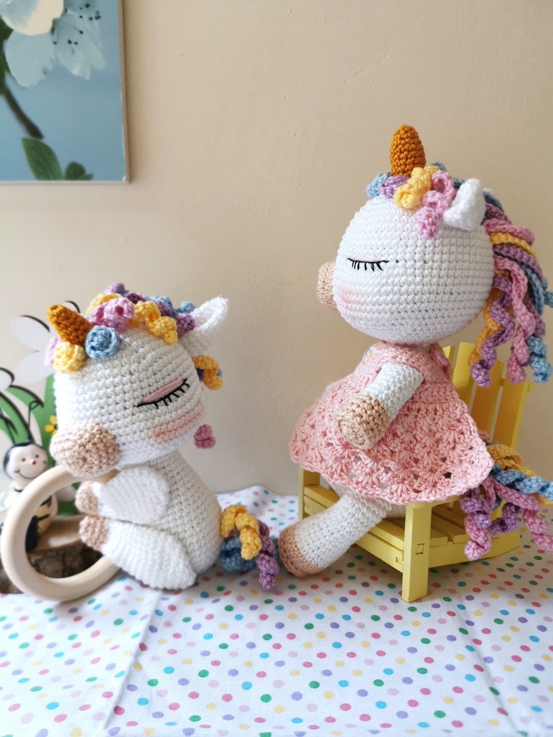 Set bebe unicorn crosetata - jucării și echipamente pentru copii - jucării bebeluși - jucării de dentiție - Artynos.ro Set bebe unicorn crosetata - jucării și echipamente pentru copii - jucării bebeluși - jucării de dentiție - Artynos.ro