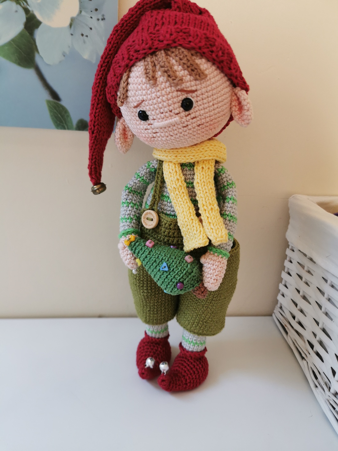 Elf crosetat - crăciun - decorațiuni de crăciun de casă - spiriduși de crăciun - Artynos.ro