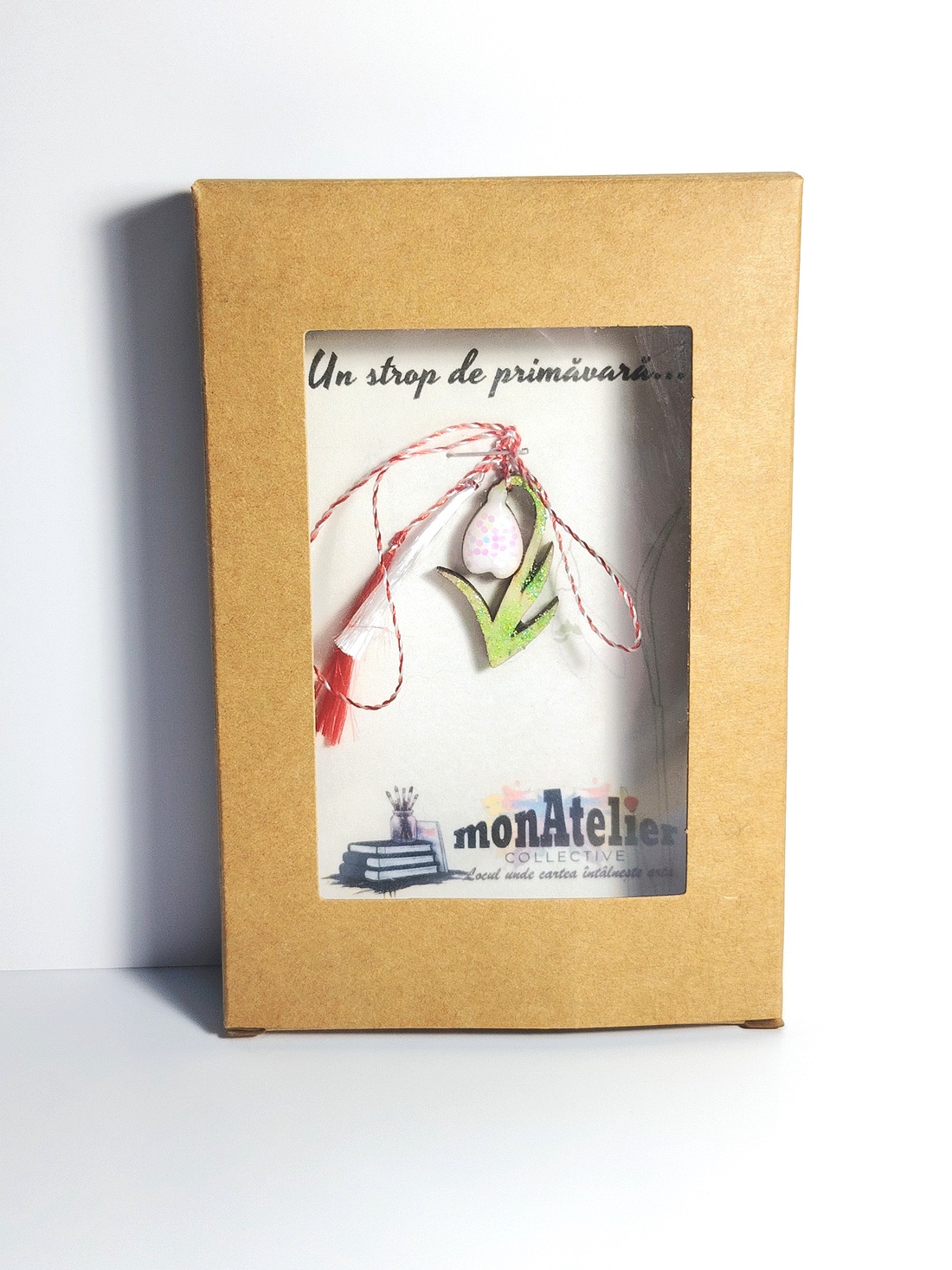 Mărțișor handmade tip ghiocel - bijuterii - mărțișor - Artynos.ro